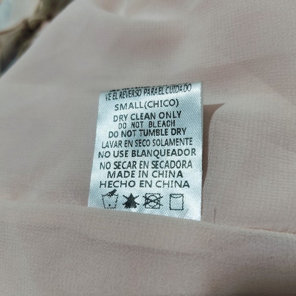 The Vintage Shop Floral Tiered Maxi Dress High Neck Ruffle Lace Detail Size S - Picture 16 of 16